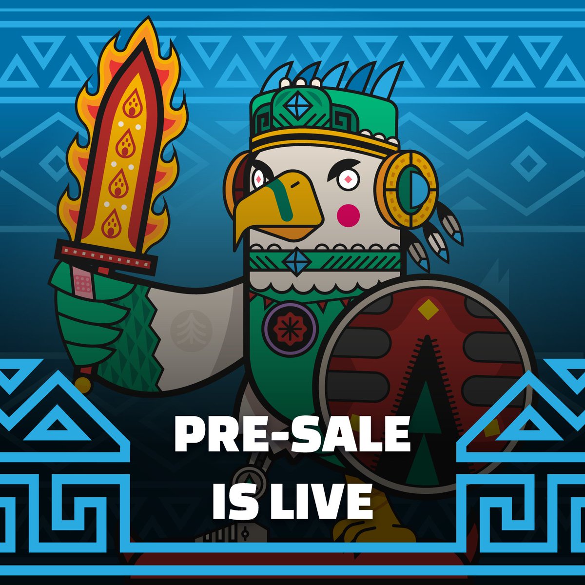 sherloNft's tweet photo. The Aztec Army &amp; I partnered up to do a #giveaway to celebrate their Pre-sale LAUNCH! 🏆

🎁 1x AZTEC ARMY NFT 🦅

1️⃣ ❤️ &amp; RT
2️⃣ Follow @army_aztec
3️⃣ Tag 3

🚨 PUBLIC SALE ON 9 February - 10 PM CET 🚨
➡️ https://t.co/0MBSyBBeAT

24H ⏰ https://t.co/V1U49UsHRB