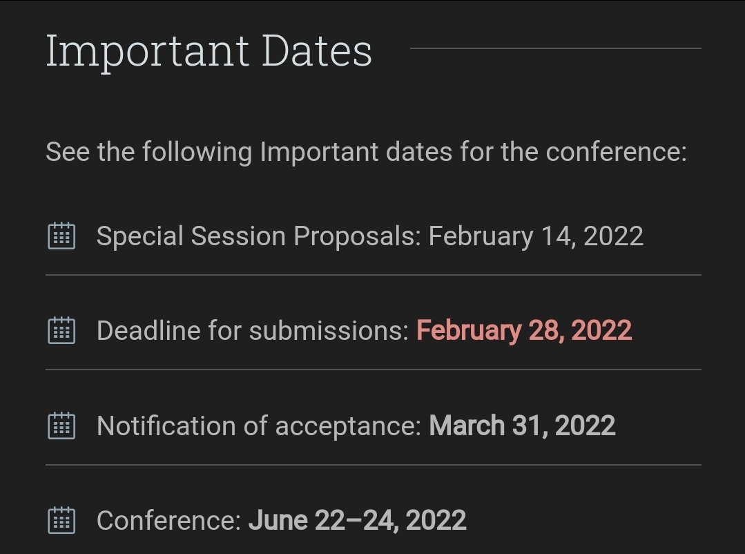 The Special Session Proposal deadline is fast approaching.
More at imaef.econ.uoi.gr