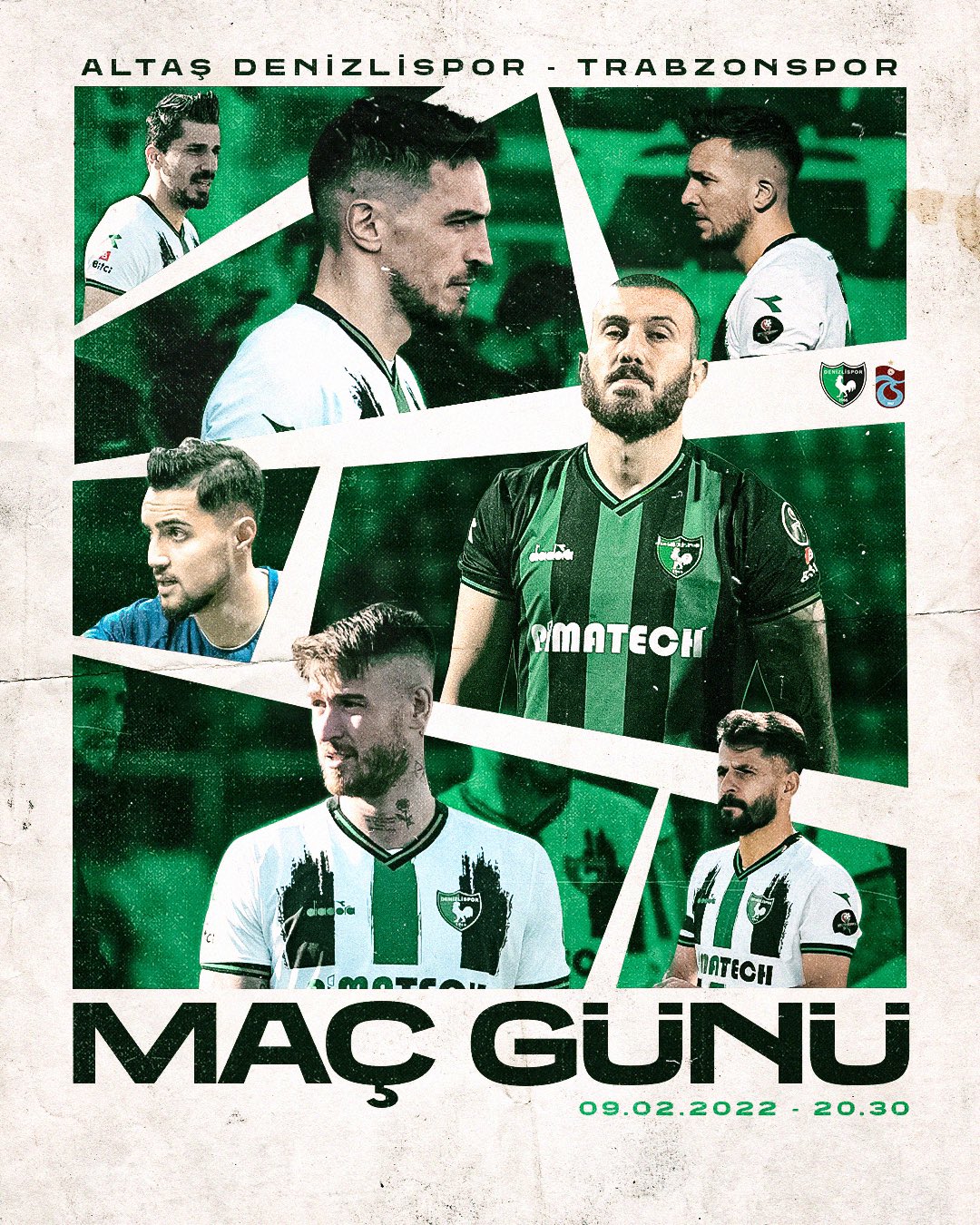 Denizlispor'un Trabzonspor Maçına Özel Hazırladığı Görsel