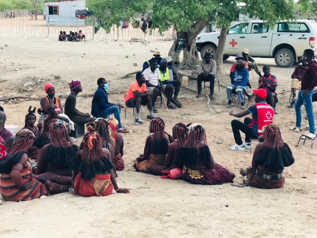 NamibiaRedCross's tweet photo. Namibia Red Cross staff and volunteers conducted a community mobilisation earlier today at Ohungumure village in Kunene Region.
This is an activity that is part of the Cash intervention funded by @WFP in the region. #CashTransferProgram #ServingHumanity https://t.co/8h93pPV3JZ