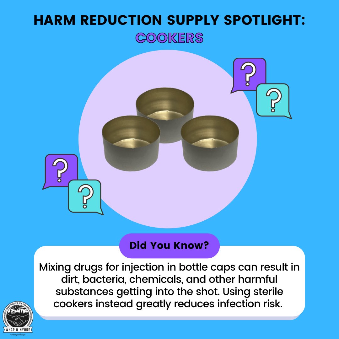 Today’s #harmreduction supply spotlight is on cookers! 💉💧
Make sure to check out the 🧵 to learn more about these safer use items #harmreductionsaveslives 1/4