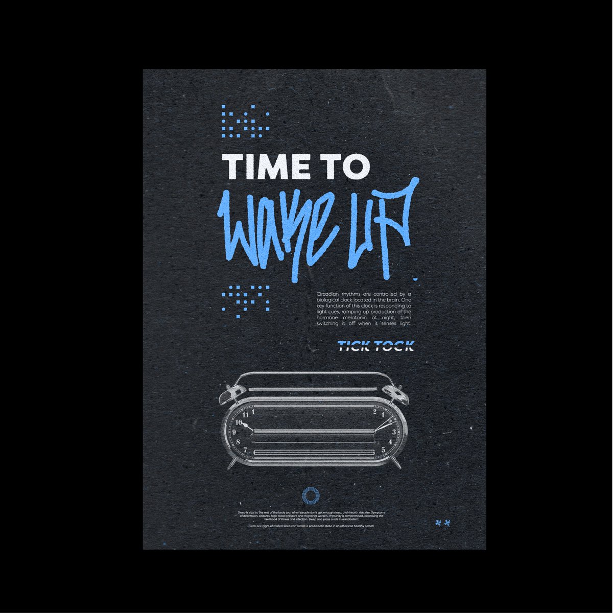 IDIQT's tweet photo. Time to Wake Up

NO_SETBACKS.365

.013

.
.
.
.

 #itsnicethat #posterreposter  #blkmarket #graphicplanet #designfeed #postereveryday  #posterlabs #acidgraphix #fruitartsclub #thedesigntip #printsnotdead #poster_coaster #selectedwork #posterlayout @photoshop @adobe @thrashermag https://t.co/1n01K3s5gM