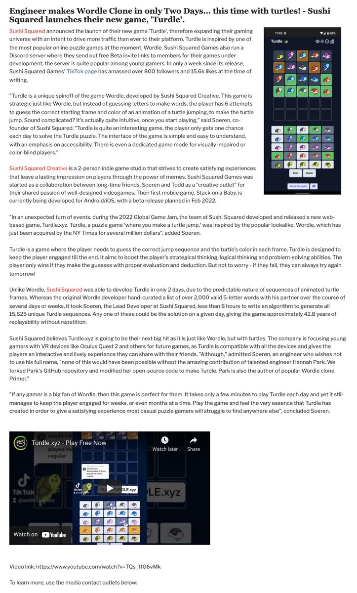 SUSHI² Games tweet media