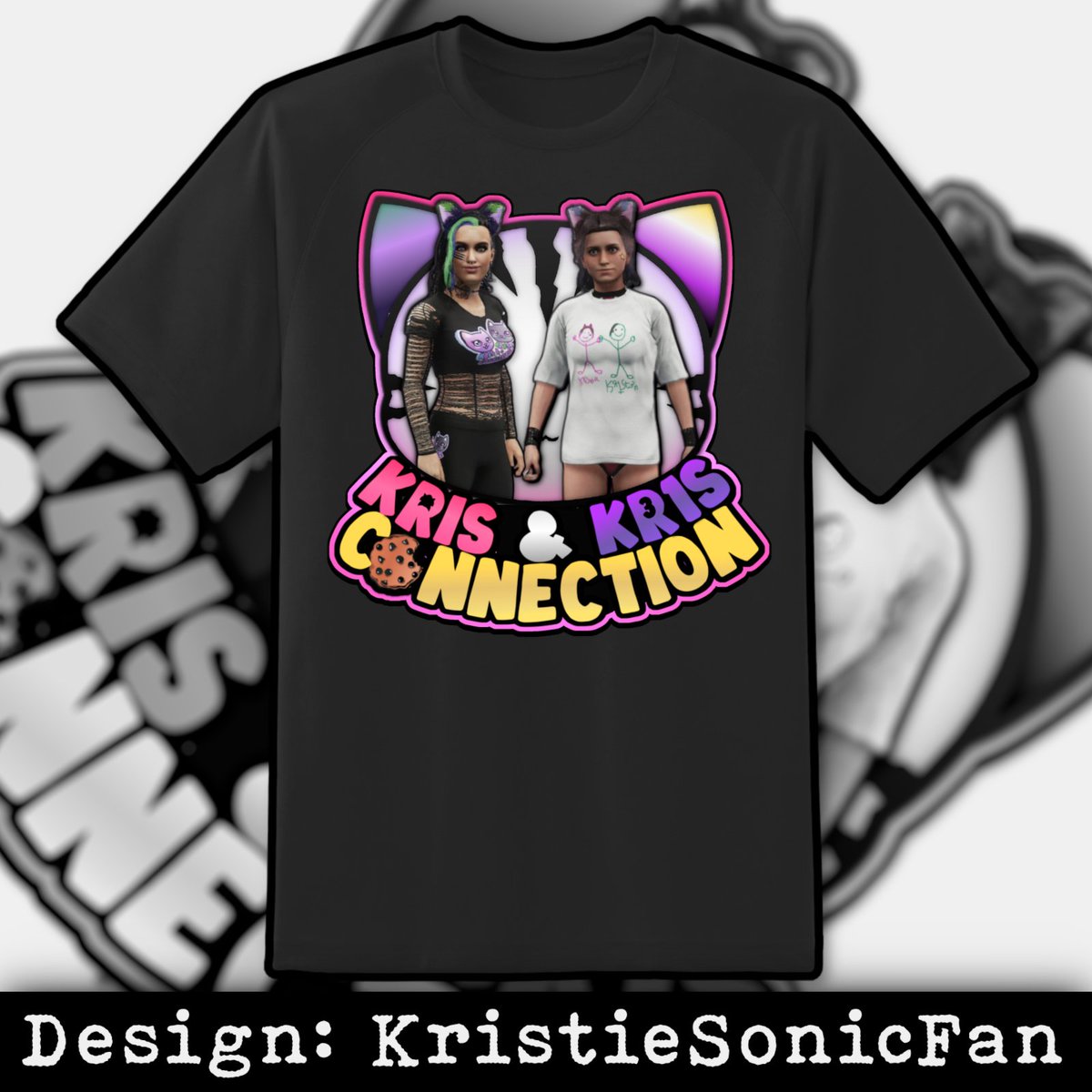 KristieSonicFan's tweet photo. This one's for all you Kris &amp; Kr1s fans - 3 new pieces of Kris &amp; Kr1s Connection merchandise!

Now you, yes you, can advertise your love for everyone's favorite pair of kitty cats!

(logos available here➡️ https://t.co/4gss2jRWdJ) https://t.co/Ufvgg0zIm7