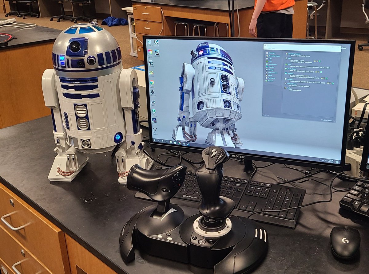 Culzephyr's tweet image. R2D2 PC @LinusTech 
Specs:
ASRock B450 Gaming-ITX Motherboard
AMD Ryzen 7 2700x CPU – 8 Core, 16 threads
16GB of G.Skill Ripjaws V Series (2 x 8GB) (PC4-25600) DDR4 3200
4GB ATI Radeon RX550 Graphic Card