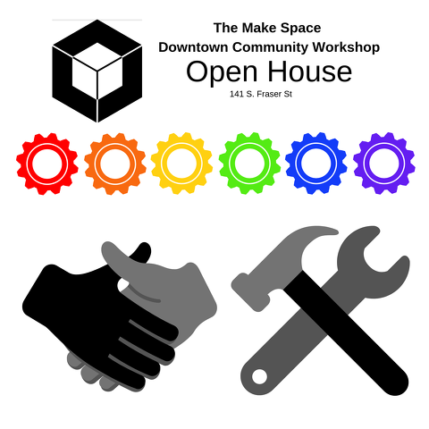 TheMakeSpaceSC's tweet photo. Open House tomorrow (Wednesday) 6 - 8PM https://t.co/mV0Hf7ZFi0