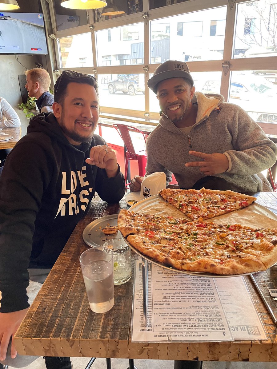 BlackShirtBrew's tweet photo. The La Bamba Taco Pizza has landed!  Thanks to Rashad and Daniel for being the first customers to order it.  They loved it!  Happy Taco Pizza Tuesday! https://t.co/1e8VJaHfET