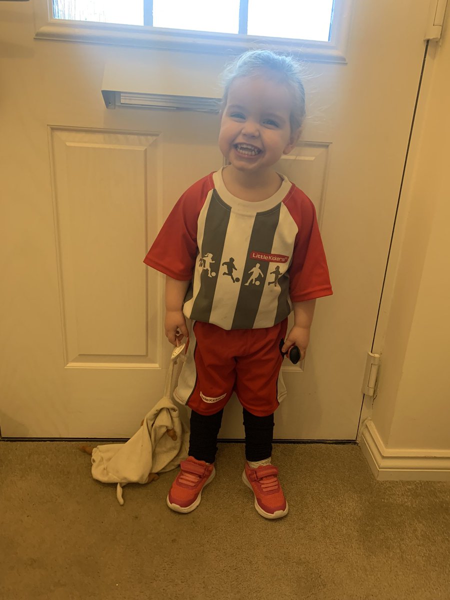 The excitement in her face…so glad I signed Ruby up to Little Kickers, she loves it and talks about it daily! Nothing I love more than seeing Ruby happy!💗