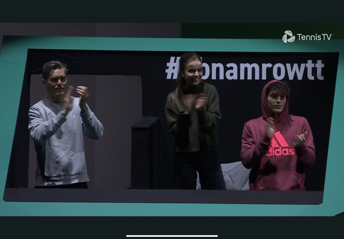 Pinklady13X's tweet photo. Everyone is happyโฆ that this match ended well for โฆ@steftsitsipasโฉ ๐ฅต๐ฅณโค๏ธโ๐ฅโฃ๏ธ#abnamrowitt https://t.co/CXXWuughzH