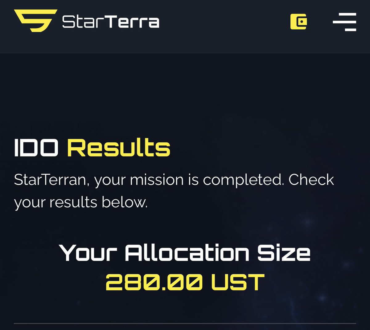 brit_in_brissy's tweet photo. Happy with this $280 allocation into @Lunaverse_io today on the @StarTerra_io launchpad #anotheroneinthebag https://t.co/OZjWJI1nNd