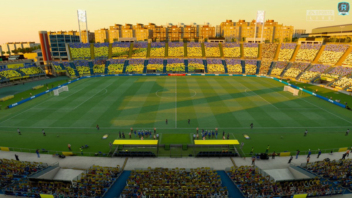 Genuinely one of my favourite scanned stadiums in #FIFA22 Career Mode:Estad...