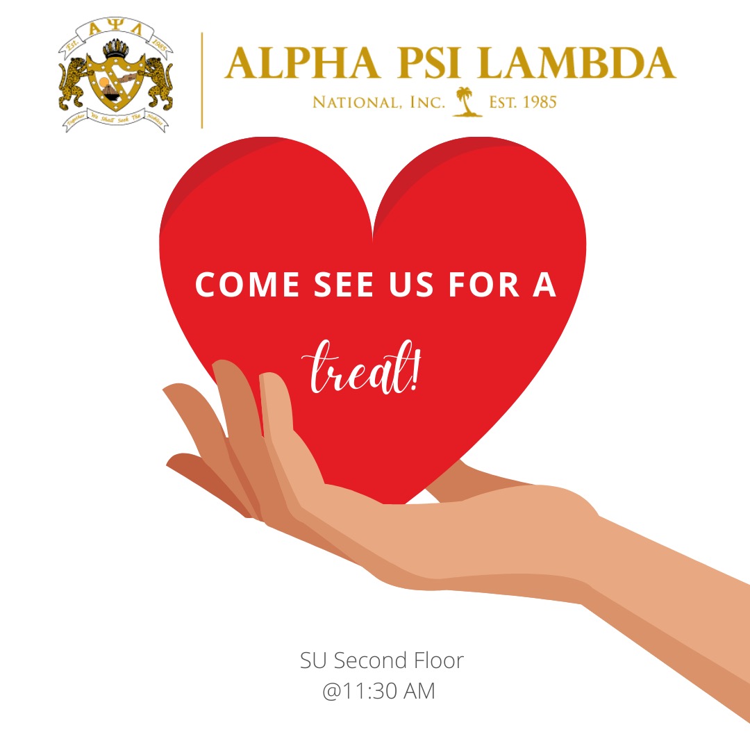ApsiNKU's tweet image. Don’t forget to stop by SU on Tuesday February 15th for a sweet surprise 💛

#recruitment #alphapsilambda #psichapter #nku