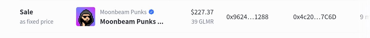 moonbeam_punk's tweet photo. 💥💥 This Moonbeam Punk was just sold for 39 $GLMR that's a X8 of our mint price 😳😳😳 https://t.co/umVPuJxebh