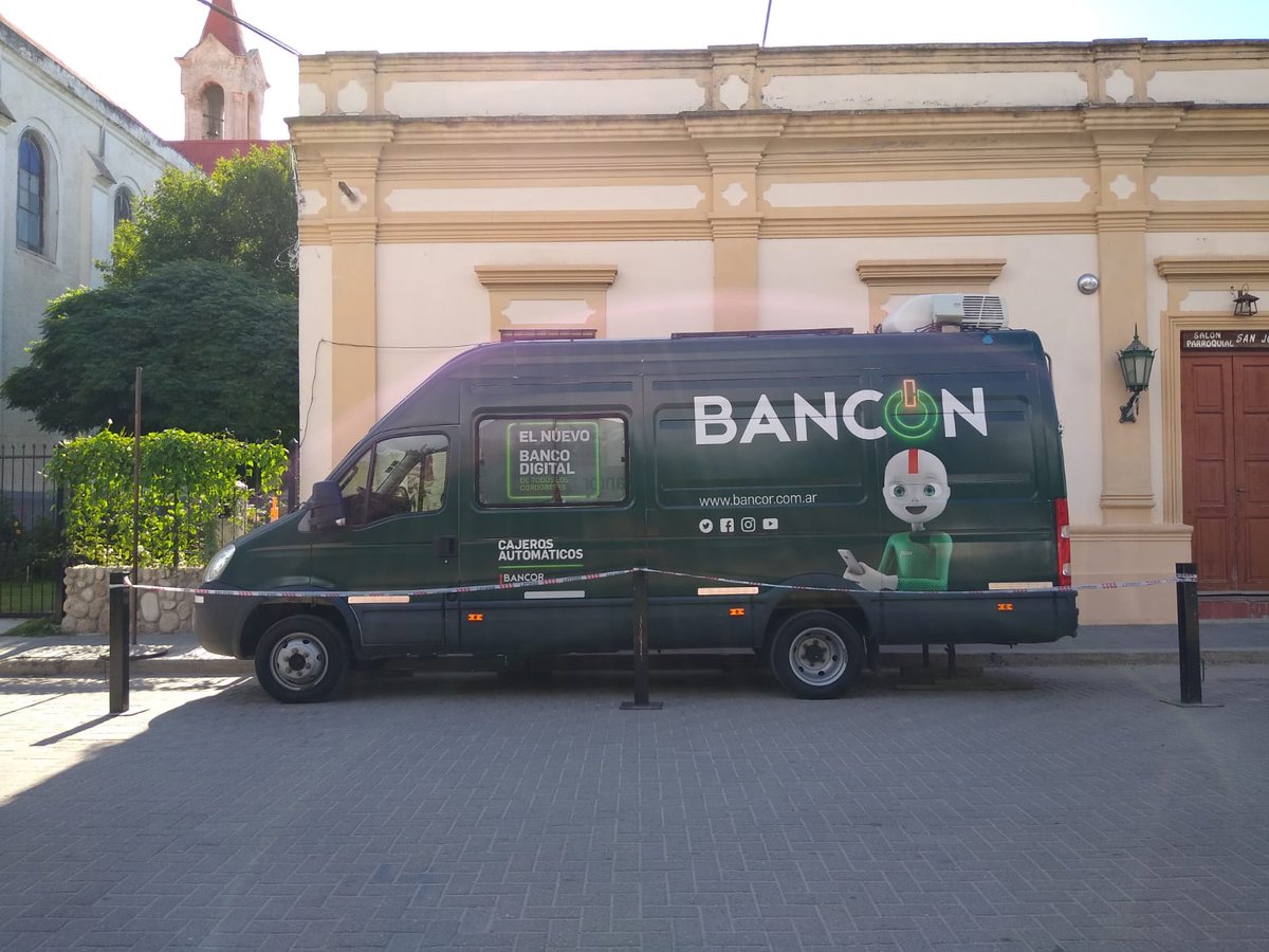 Informamos que desde hoy martes está el cajero móvil del Banco de Córdoba frente a la Plaza, justo al frente del Salón Parroquial <a href="/BancodeCordoba/">Banco de Córdoba</a>