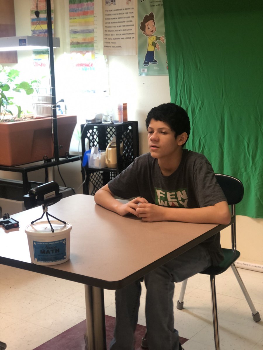 nbartley6's tweet photo. So fun to collaborate on a green screen @WeVideo project with @NatickAccess at @wmsnatick! Amazing start, students rocked it, and can’t wait to help in creating their video next week. @natickps #natickps #relationshipsmatter https://t.co/uaOFHMSJCg