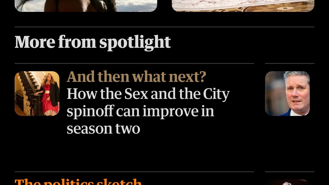 KatSweenez's tweet photo. Interesting idea from @guardian -Kier Starmer to spice up SATC.... https://t.co/YIEXfqHX1Y