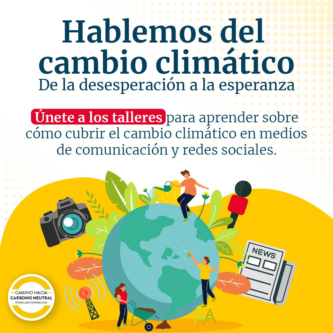 📣 Últimos talleres gratuitos de comunicación de la #crisisclimática y socialización de las visiones de #descarbonización de #ValleDelCauca y #Atlántico. 

🗓️ Febrero 09 y 10
⌛️ 9:00 a.m. GMT-5
Participa ➡️ linktr.ee/carbononeutralc

#ColombiaCarbonoNeutral
<a href="/UKinColombia/">Embajada Británica en Colombia</a>  #UKPact