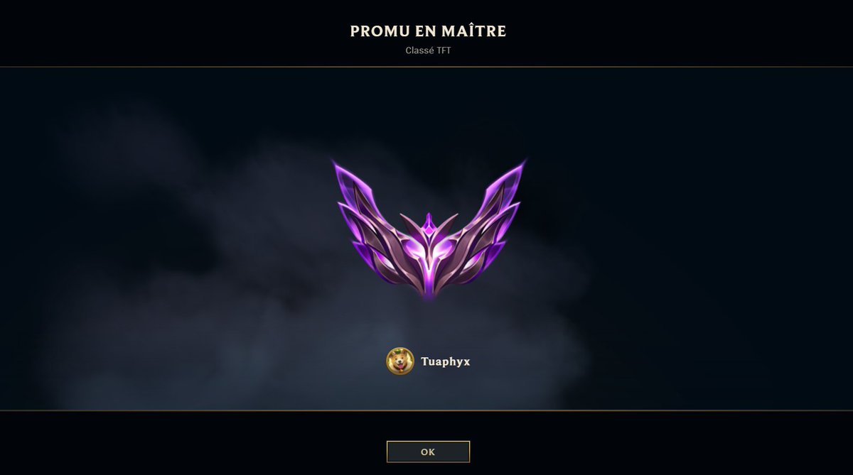 Tuaphyx's tweet photo. Peak plus haut en même pas 2 mois de tft qu'en 10 ans de lol, c'est donc ca vieillir https://t.co/Nh5BMSddd1