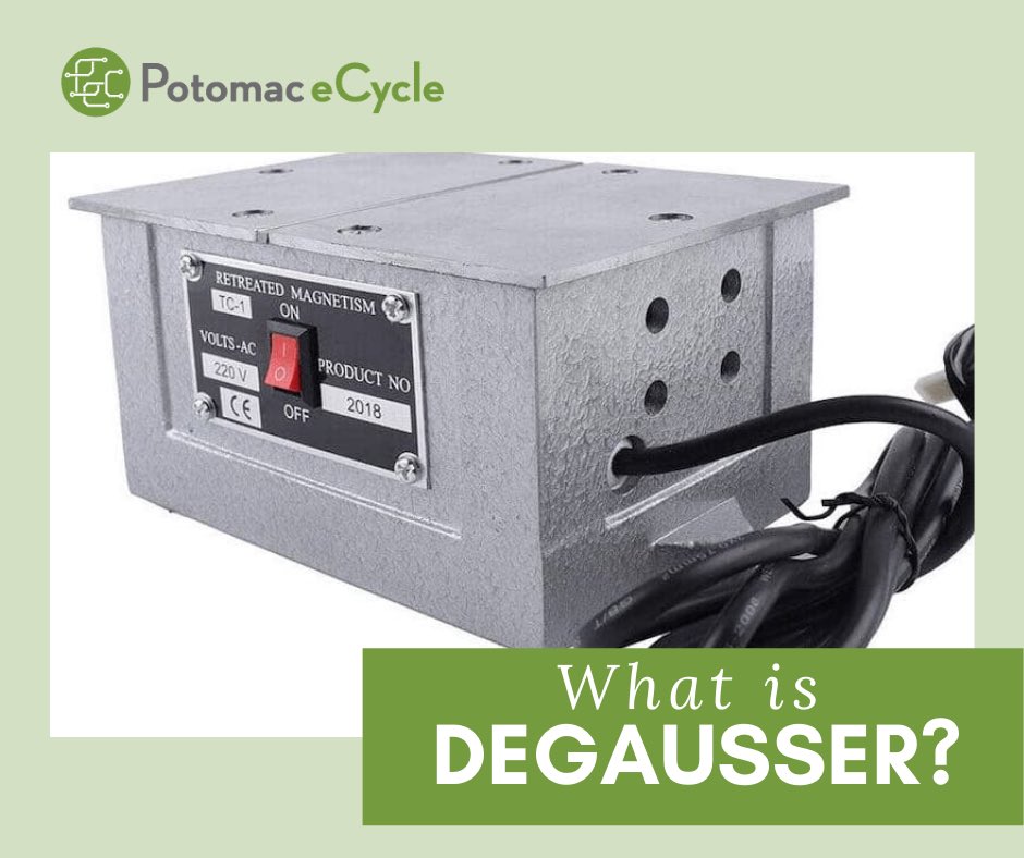 PotomacEcycle's tweet photo. What is a Degausser: How Does it Work?🤷‍♂️⤵️
➡️ https://t.co/AajBq66Fd7

#degausser #recycling https://t.co/tXta2IkBmv