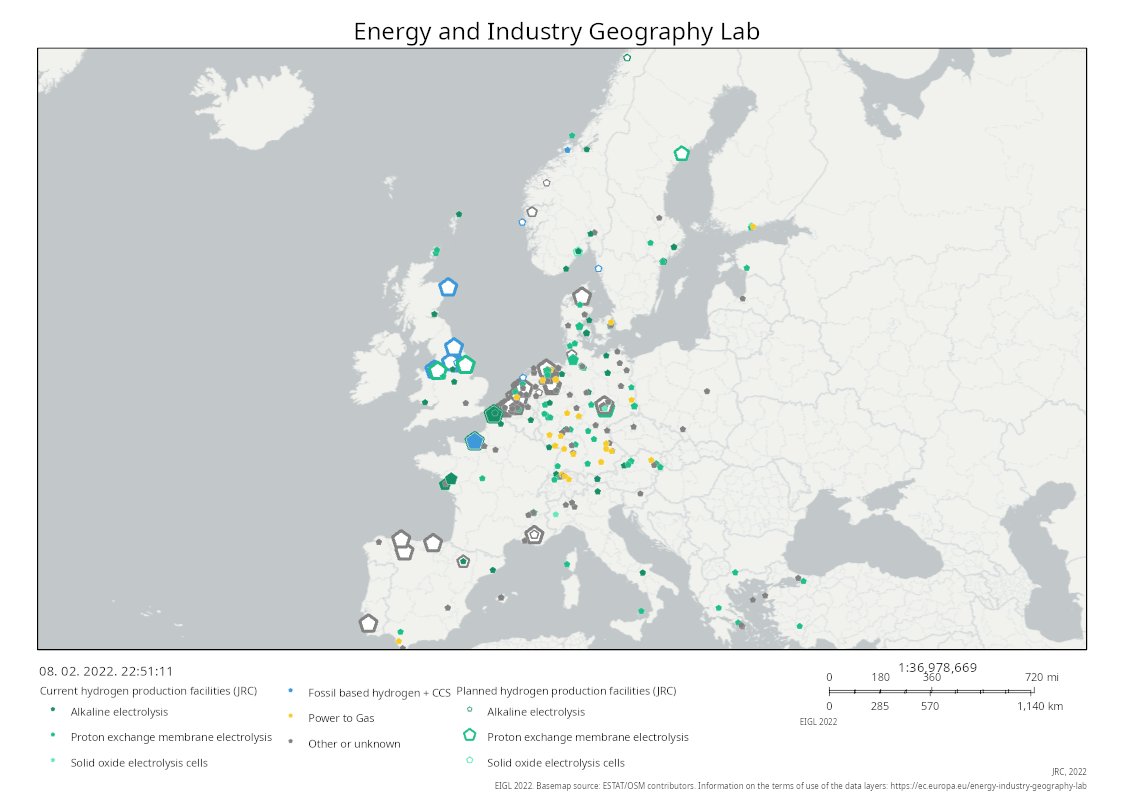 #EIGL now also contains existing #hydrogen production facilities as well as future projects. …ergy-industry-geolab.jrc.ec.europa.eu  @EU_ScienceHub <a href="/TzimasVangelis/">Vangelis Tzimas</a> @a_uihlein @MRuehringer <a href="/PaulHHodson/">Paul H HODSON</a>