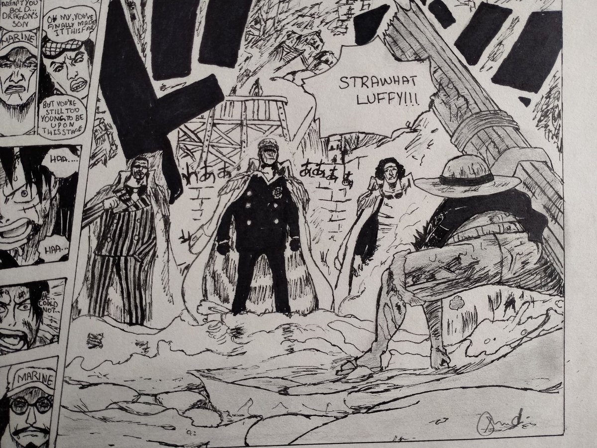 #ONEPIECE manga panel I made a while ago ❤️ #luffy #op #manga #panel #anime #art #arttwt #moots #f4f