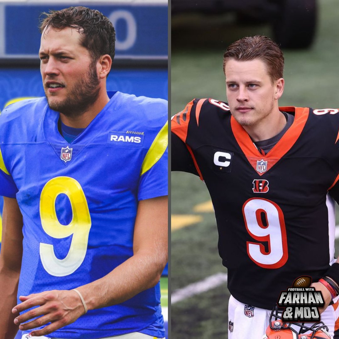 It's Stafford vs. Burrow! Which QB will have the biggest impact on the game this Sunday? Join the guys as they talk QBs and much more on the show today. Catch it at 5pm PST on farhanandmoj.com. #SuperBowl #NFL #QBs #podcast <a href="/FarhanLaljiTSN/">Farhan Lalji</a> <a href="/The_Real_Moj/">Bob “The Moj” Marjanovich</a> <a href="/HubcastMedia/">Hubcast Media</a>