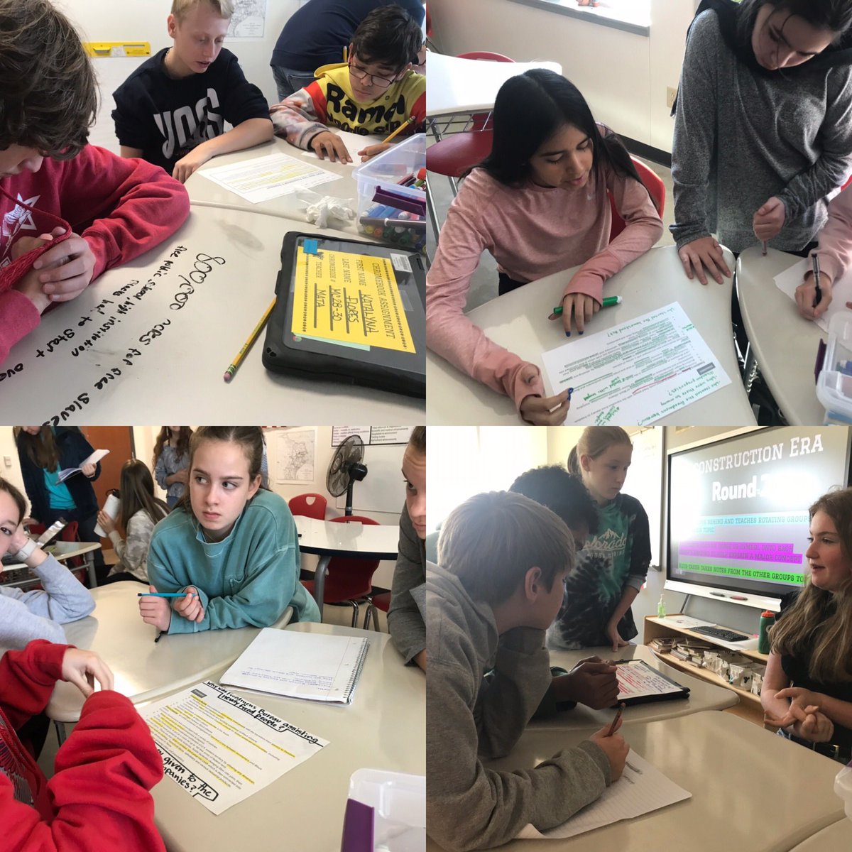 MrsMata_NBCT's tweet image. I love teaching teens and watching them: read, annotate, teach, collaborate, and communicate. A snippet of our shared learning space. ❤️ @BoerneISD @VossMiddle @WeGoPublic @NBPTS @TexasNBCT #AccomplishedTeaching #MamaMata