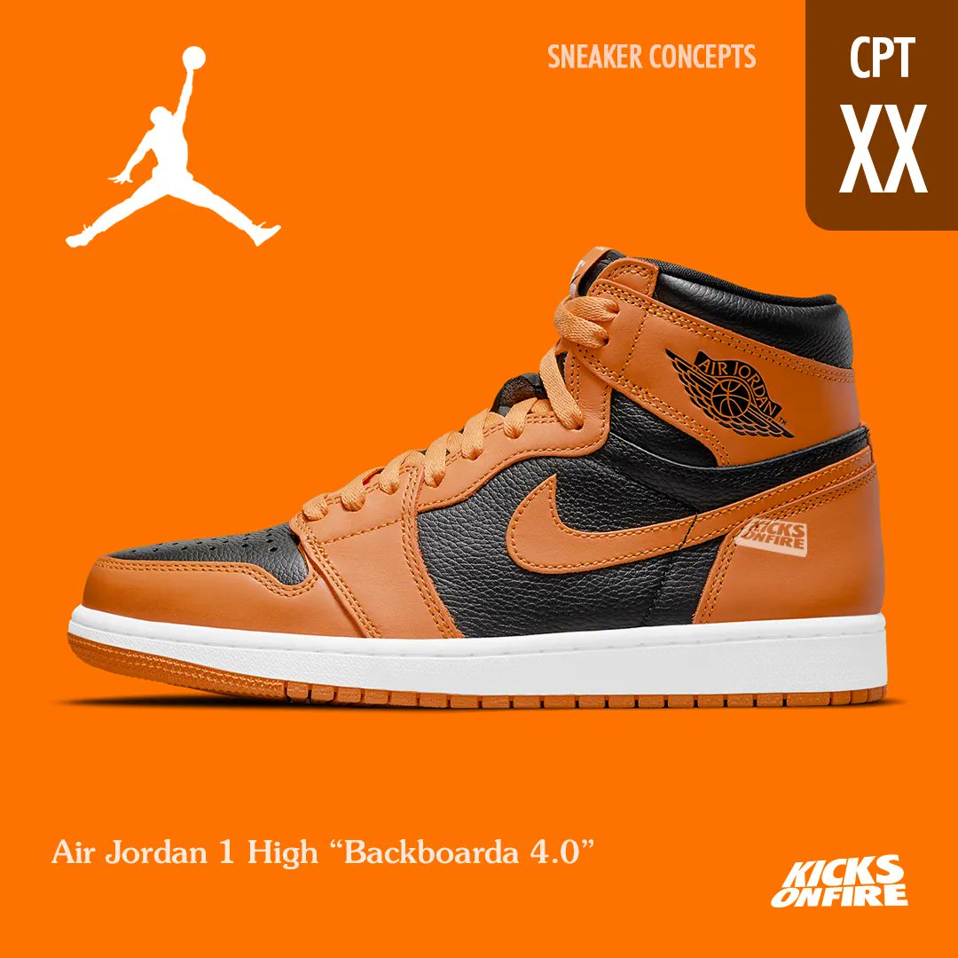 KicksOnFire on X: SNEAKER CONCEPTS: Air Jordan 1 High “Backboarda 4.0” 🏀  Join our discord in bio.  / X
