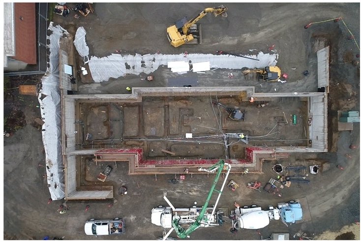 Busy construction times for <a href="/CRHeadofSchool/">;</a> and his team at River. Underground sanitary, electrical, concrete exterior wall pour, west basement walls waterproofing, insulation and backfill in the 800 wing. #vpsamazing