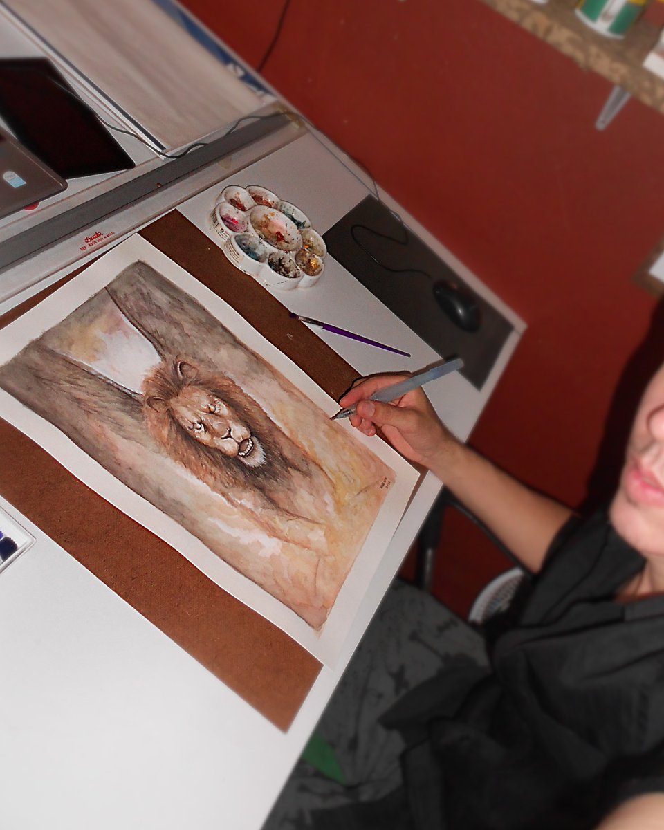 morlockstudio's tweet photo. #Vapula, ou #Naphula é o Sexagésimo Espírito da #ArsGoetia e um Poderoso Duque. Ele aparece na forma de um #Leão com asas de #Grifo. Governa 36 legiões de #espíritos.
#goetia #watercolor #watercolorpainting https://t.co/ijDeERyBmy