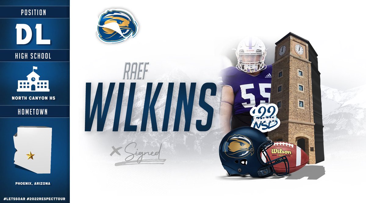 FLCFootball's tweet photo. The SkyHawks welcome @RaefWilkins a Wrecking ball in the Trenches to #thefort #RespectTour2022 #together #letssoar https://t.co/RKENeTFrnv