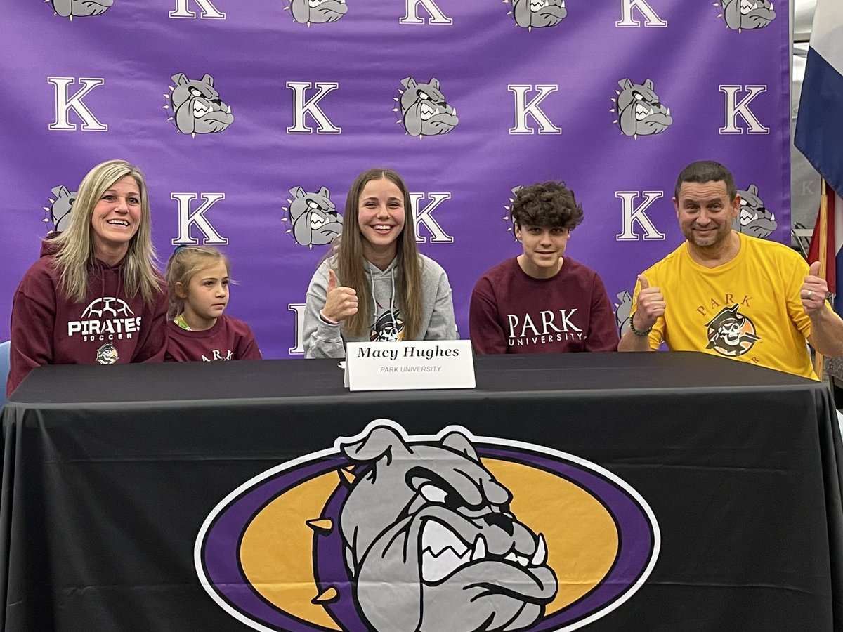 girls_khs's tweet photo. Big congrats to our senior Macy Hughes on signing her letter of intent to play at Park University! So excited for you and your future!! Can’t wait to see you on our field this spring for your senior season!! https://t.co/8Zh88C7RFO