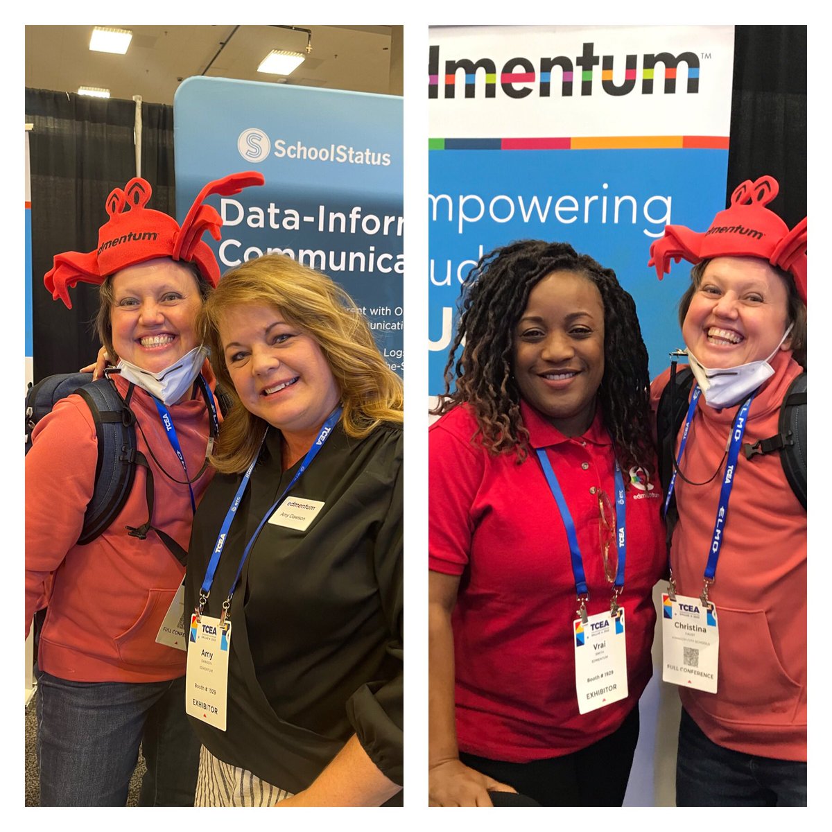 When 2 of your #JCSTechLeads being you <a href="/edmentum/">edmentum</a> headwear, you wear it &amp; find the booth for a pic! #JCSTechLeads