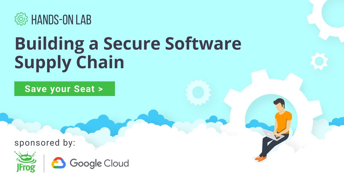 jfrog's tweet photo. Join us Thurs., Feb. 10 at 1pm ET and learn how to:
- Initiate builds with #GoogleCloudBuild
- Manage binaries with JFrog #Artifactory
- Scan for vulnerabilities with JFrog #Xray
- Deploy containers with #GoogleCloud Deploy
Register today! https://t.co/gUaAMR9eyA https://t.co/5CjfhpnCel