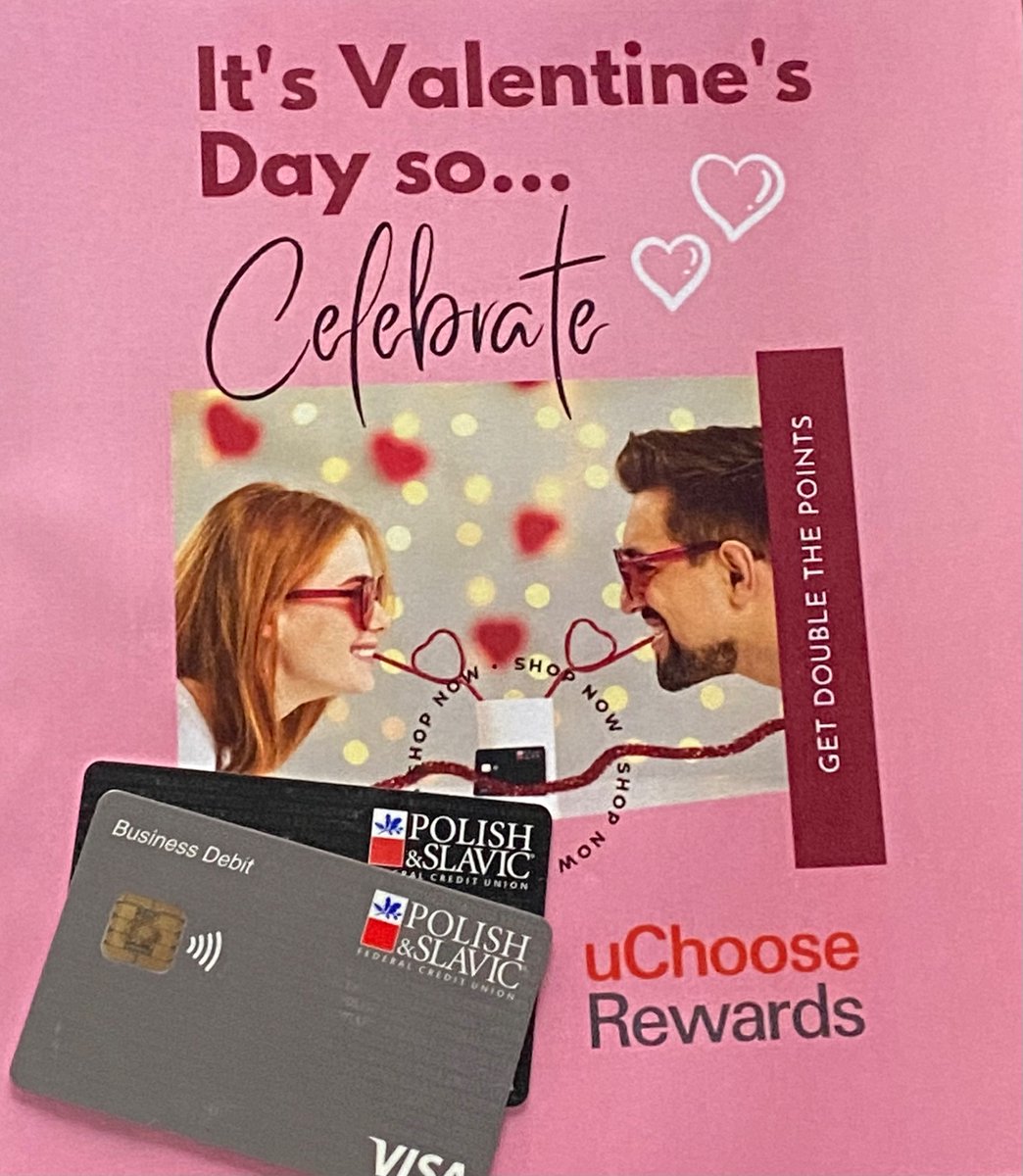 Don’t miss your Valentine’s Day Rewards. Register your PSFCU debit card today and double the points. 
More info. 👉🏼 en.psfcu.com/current-promot…

#psfcupromotion  #uChooseRewards 
#ValentinesDay #walentynki