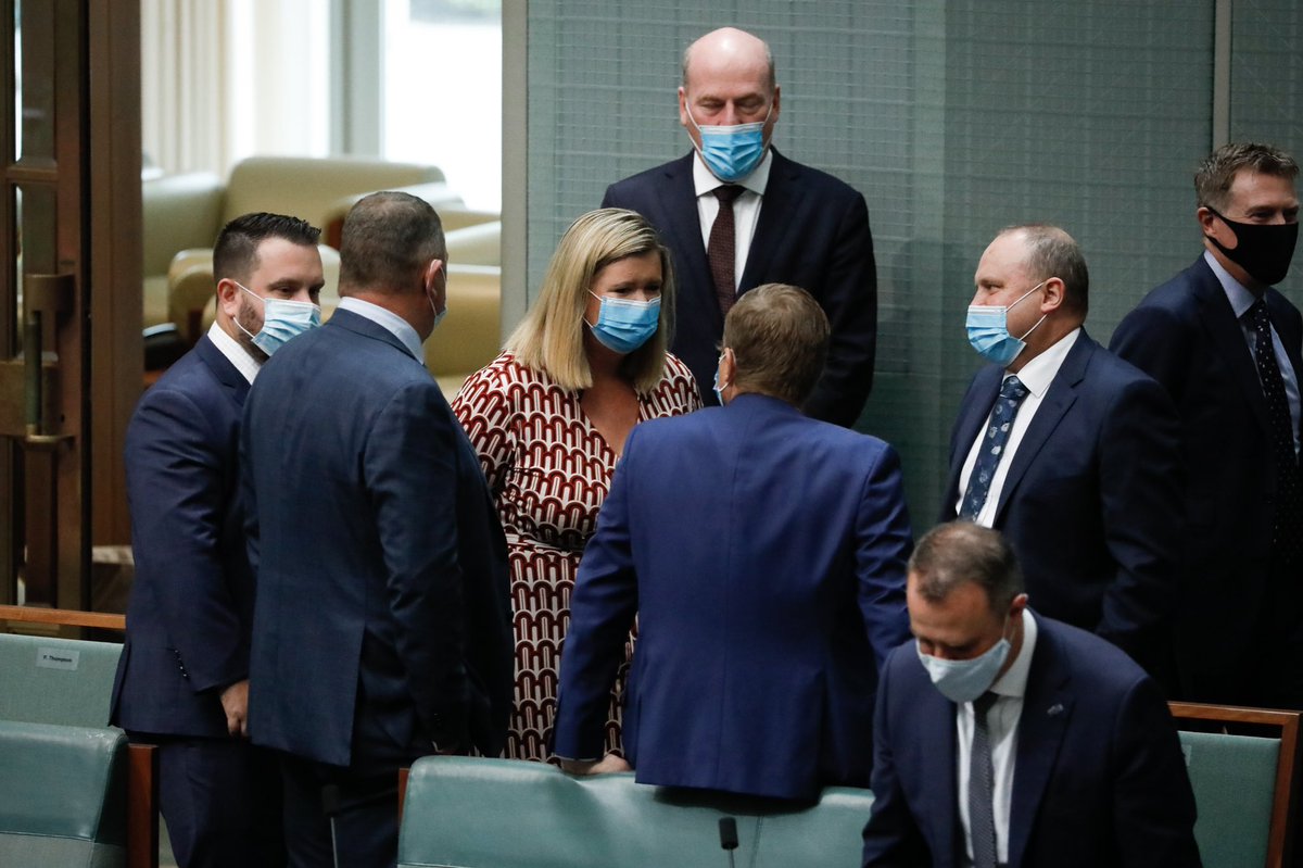 ACTcameramatt's tweet photo. Liberal MP Bridget Archer seen in the chamber talking with colleagues this morning. #auspol https://t.co/sgxBXxYV9g