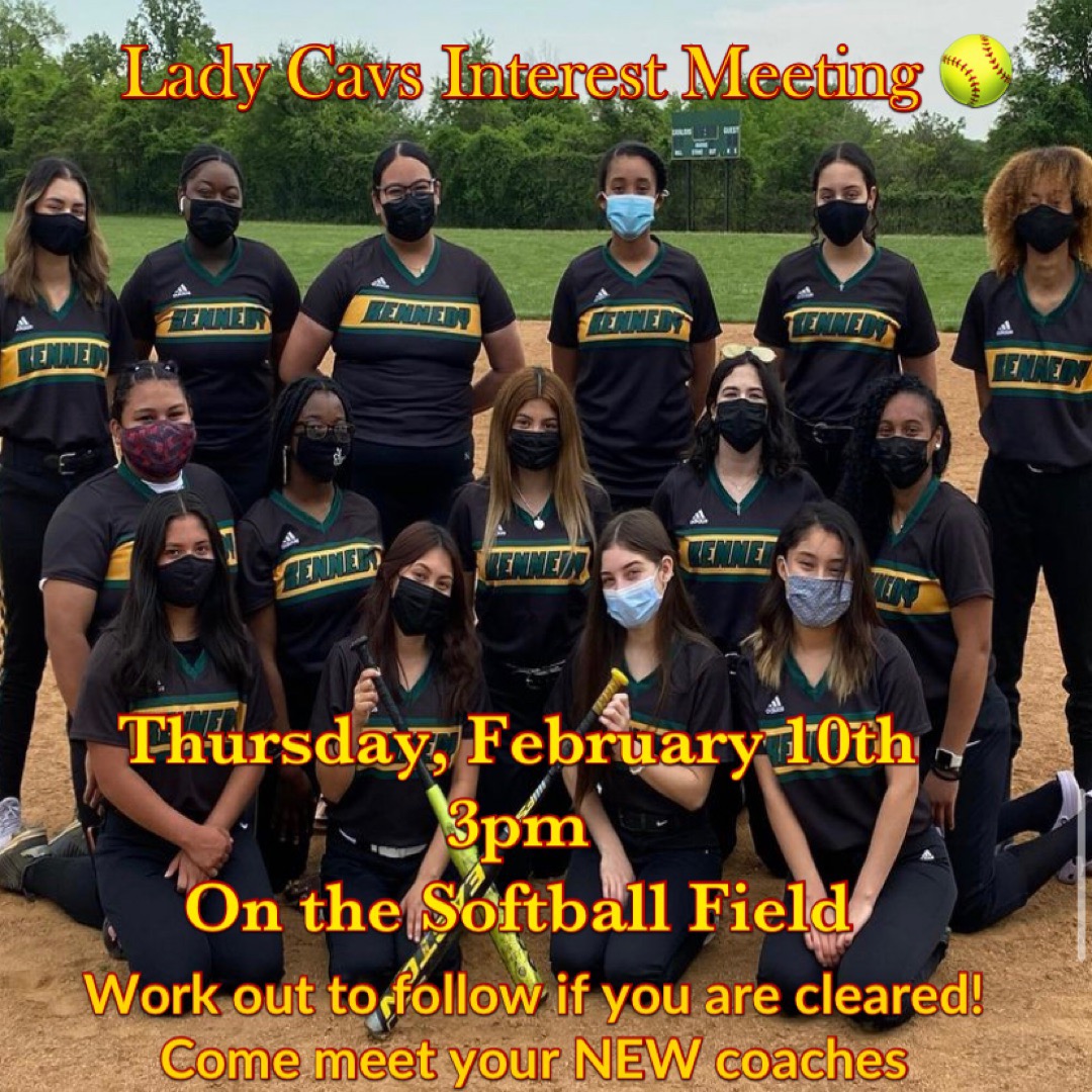 Interested in playing softball this spring? Come to the meeting on Thursday after school! <a href="/JFKCAVSSoftball/">Kennedy Softball</a>