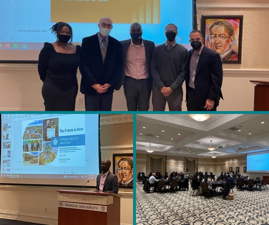 AtriumNavicent's tweet photo. Thanks, @MercerYou Student National Medical Association - Minority Association of Pre-Medical Students (SNMA-MAPS) Pre-Health Gala for having Atrium Health Navicent President and CEO Delvecchio Finley as both a guest and speaker at last week's annual dinner event! #CEOOnTheGo https://t.co/ppJmrZG7Y2