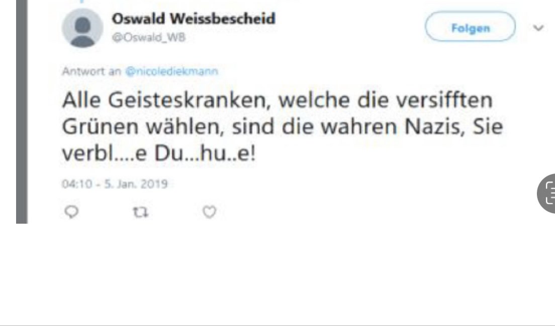 Dies schrieb mir jemand hier auf Twitter. Montag muss ich deshalb als Zeugin aussagen. Es ist bei Weitem nicht das 1. Mal, dass ich gegen so etwas vorgehe und das dann 2. vor Gericht landet. Dass ich selbst dort erscheinen muss, kam bisher aber noch nie vor. Bin sehr gespannt.