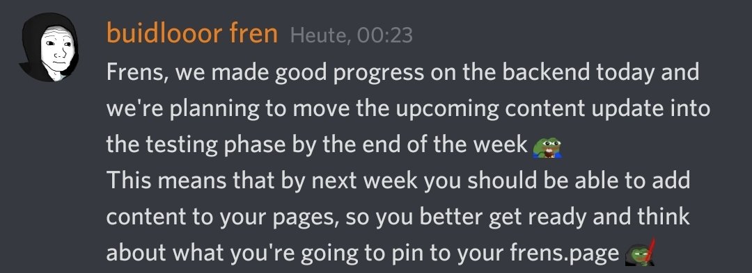 FrensPage's tweet photo. Devs did something. https://t.co/mDTEoTkzpg