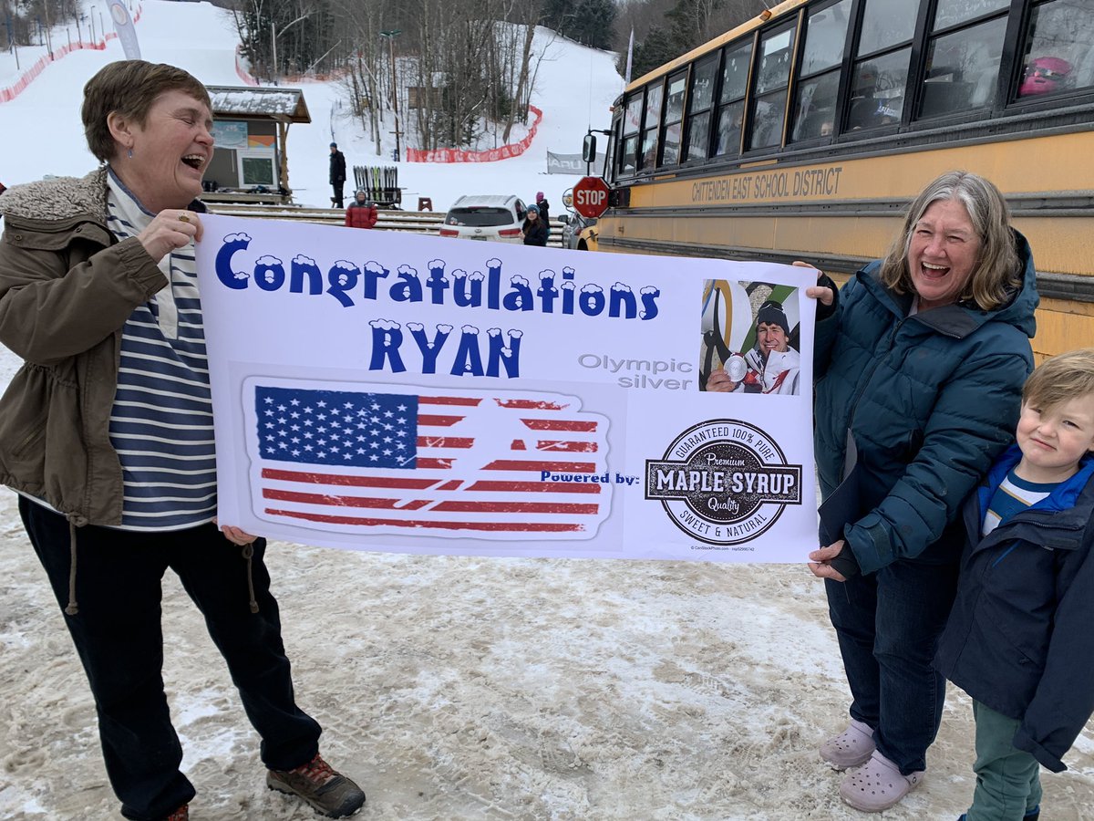 JackThurstonVT's tweet photo. “It was awesome,” the mother of newly-minted silver medalist Ryan Cochran-Siegle said of her son’s accomplishment at the Winter Olympics. 🥈

More reaction, here>> https://t.co/wpQyIYi6Uv https://t.co/UTHbtKuslt