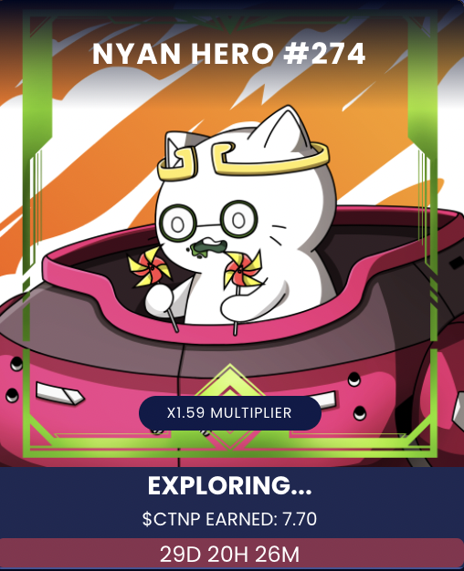 CryptoDrifter00's tweet photo. @nyanheroes My Nyan says hi! https://t.co/xBukIEANHK
