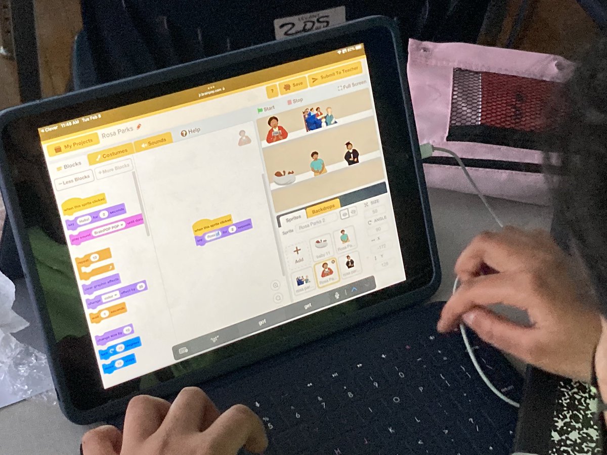Rocco Varuolo (@rvaruolo) on Twitter photo In honor of Black History Month, Ms. Levant’s 5th grade class <a href="/MAS_WP/">MAS Elem School</a> applied their coding skills to create a Rosa Parks museum. The lesson introduced the students to computational thinking and decomposition to break down a problem into smaller parts.<a href="/DrJosephRicca/">WPCSDSuper</a> @MsLevant In honor of Black History Month, Ms. Levant’s 5th grade class <a href="/MAS_WP/">MAS Elem School</a> applied their coding skills to create a Rosa Parks museum. The lesson introduced the students to computational thinking and decomposition to break down a problem into smaller parts.<a href="/DrJosephRicca/">WPCSDSuper</a> @MsLevant