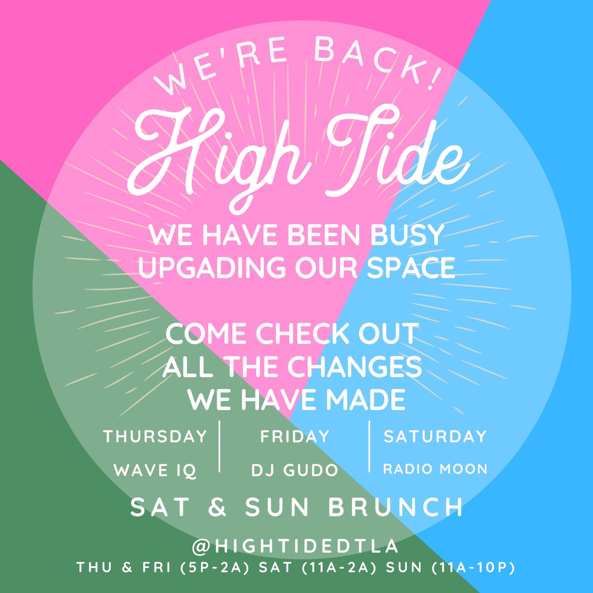 High Tide (@hightidedtla) on Twitter photo 