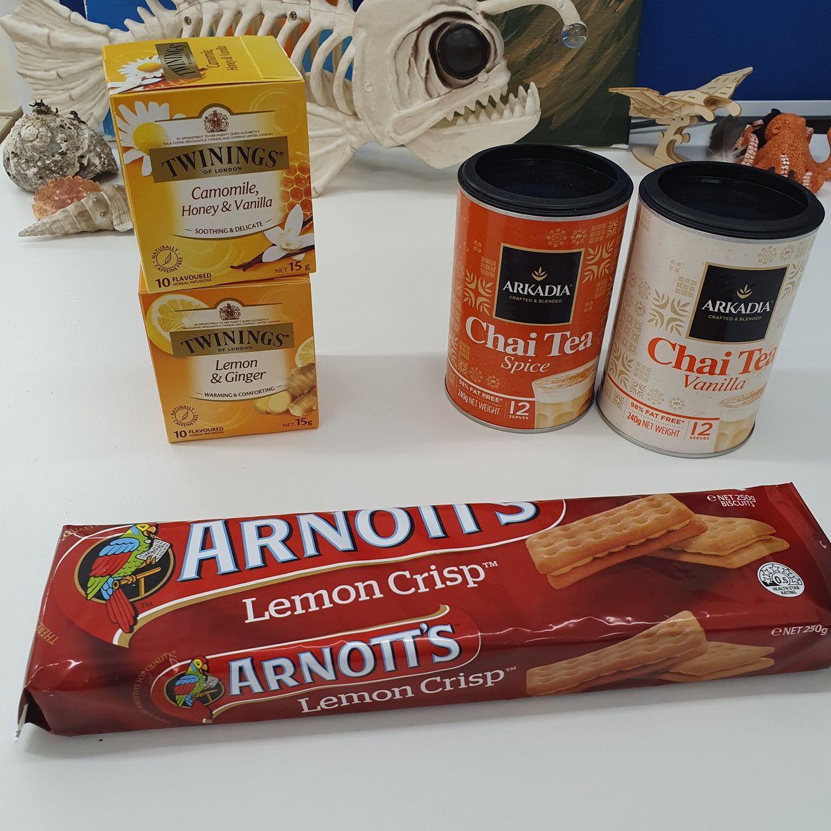 First day of PhD back at uni, and I've made sure that the office is stocked with the essentials. #phdlife #marinescientist