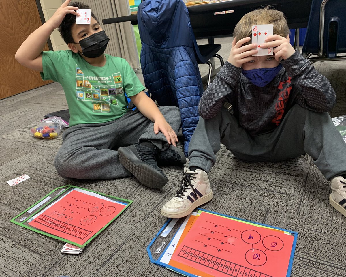 2nd graders collaborate and sort problems based on which strategy is more efficient, shifting the focus from accuracy to efficiency and flexibility!🤔💬🔢 #strategysort #owstrong #sd113a