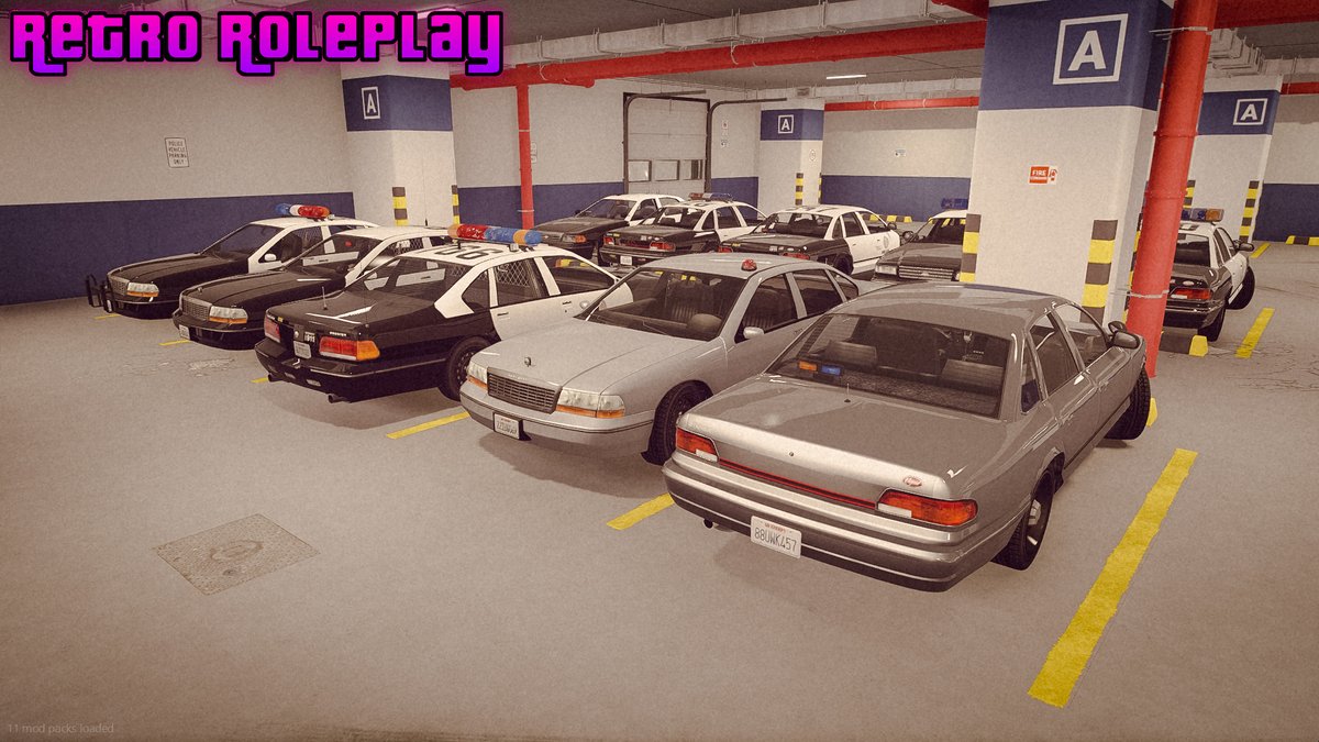 RetroRoleplay5M's tweet photo. Welcoming one of our two new station's to our server. This is our brand new Mission Row Police Station! Suiting so much more to our retro base and really enjoyed by our community. Made by @Gabz_V. Check our bio to join! https://t.co/prIHDhXxnB