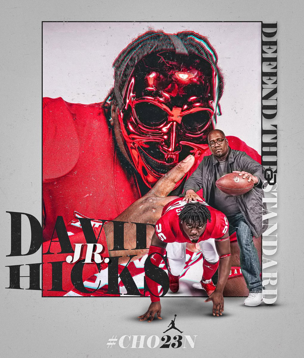 David Hicks Jr. (<a href="/DJ2g23/">David “DJ” Hicks Jr.</a>) 
—
#OUDNA #BOOMER #BOOMERSOONER #CHO23N <a href="/OU_Football/">Oklahoma Football</a>
