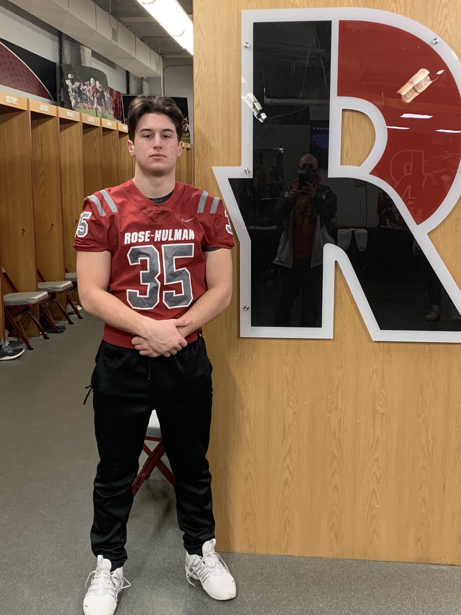 Had a great visit with <a href="/RoseHulmanFB/">Rose-Hulman Football</a>. Thank you <a href="/Coach_Fries/">Andy Fries ❄️</a> <a href="/CoachSokolRHIT/">Jeff Sokol</a> for the great experience. #wework