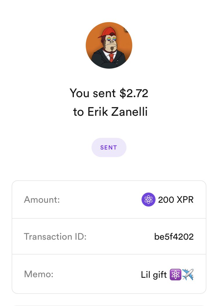 MonkeyPilotsNFT's tweet photo. Giving away free $XPR for having a Monkey Pilot as your Twitter PP!!* @iTalkz just received his 200 $XPR. https://t.co/8rPgNvFOY9